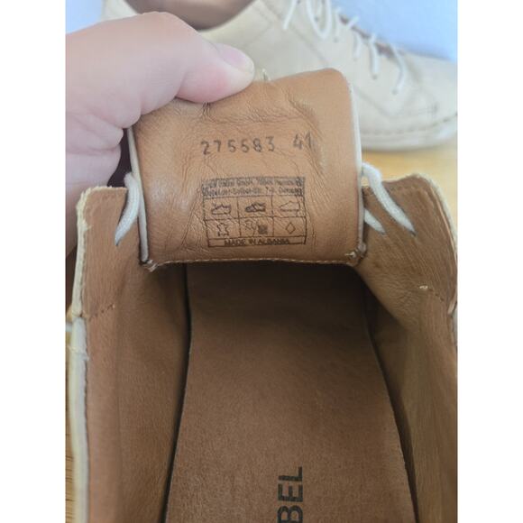 Josef Seibel Fergey 56 Women's Size 41 (10-10.5 US) Cream Soft Leather Sneaker - Picture 6 of 8